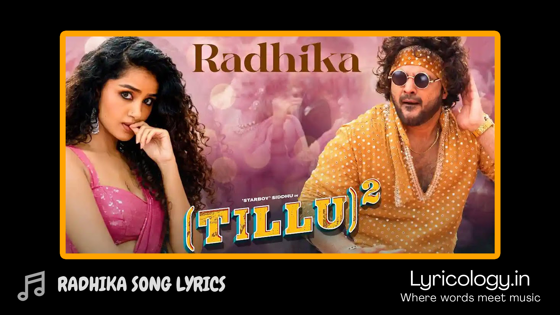 Radhika Song Lyrics Tillu Square Telugu Movie Lyricology In